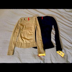2 Spanx Control On Top body shaping long sleeves